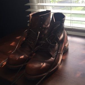 Chippewa work boots; worn once!